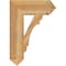 Ekena Millwork Olympic Arts & Crafts Rough Sawn Bracket, Western Red Cedar, 6"W x 20"D x 28"H BKT06X20X28OLY03RWR - alternate 2